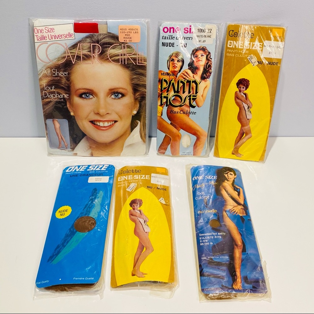 Cover Girl Vintage Nylons New In Package 6 Socks